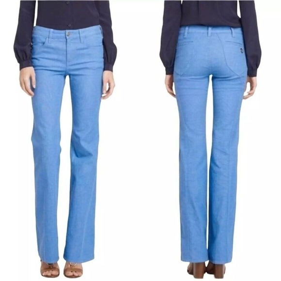 Tory Burch Denim - Tory Burch Bootcut Jeans Womens Size 30 Blue Stretch Denim Quiet Luxury Designer